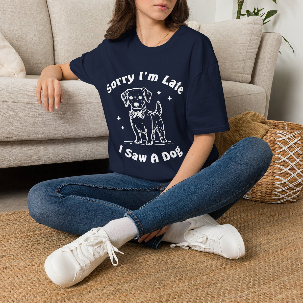 Sorry Im Late wht t-shirt
