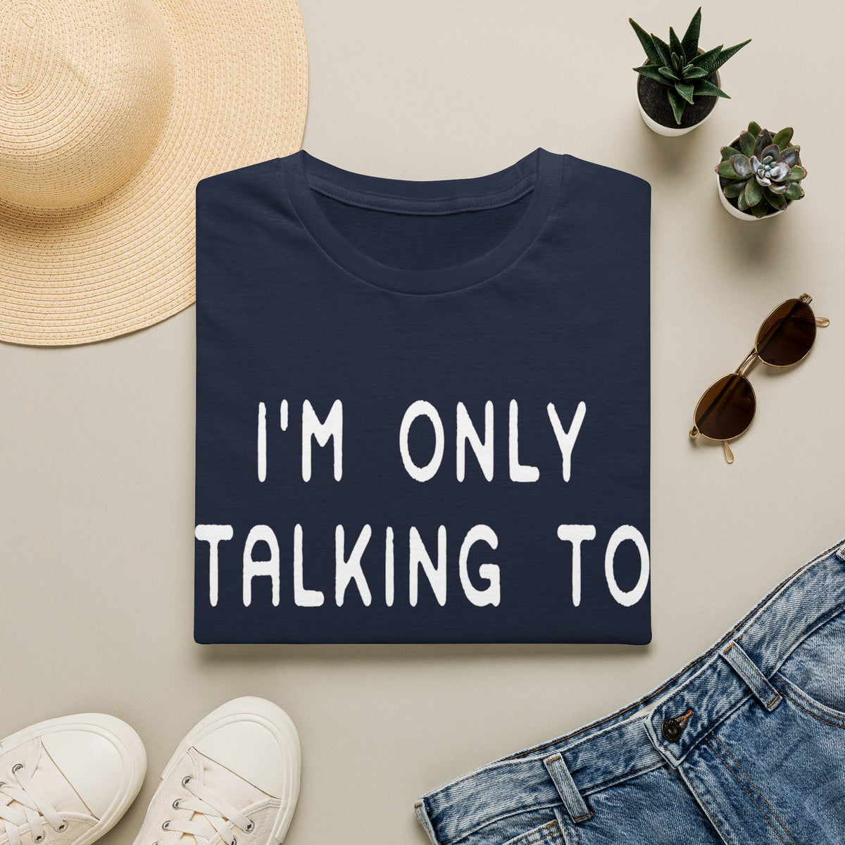 Talking to Dog Today wht t-shirt