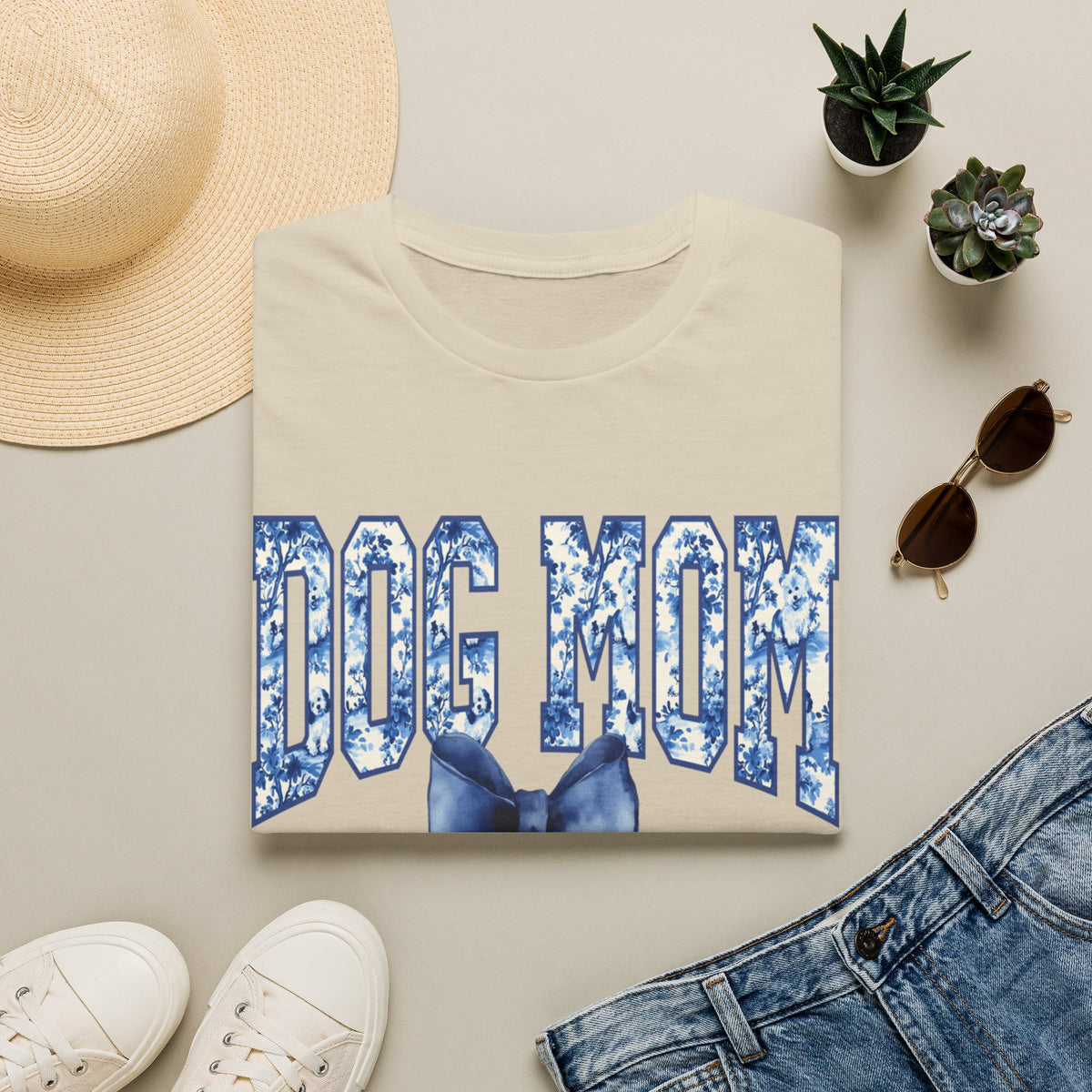 Dog Mom Chinoiserie t-shirt