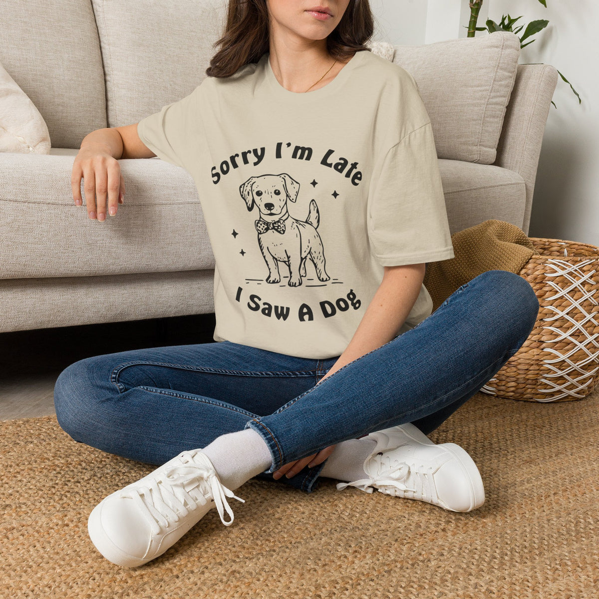 Sorry Im Late blk t-shirt