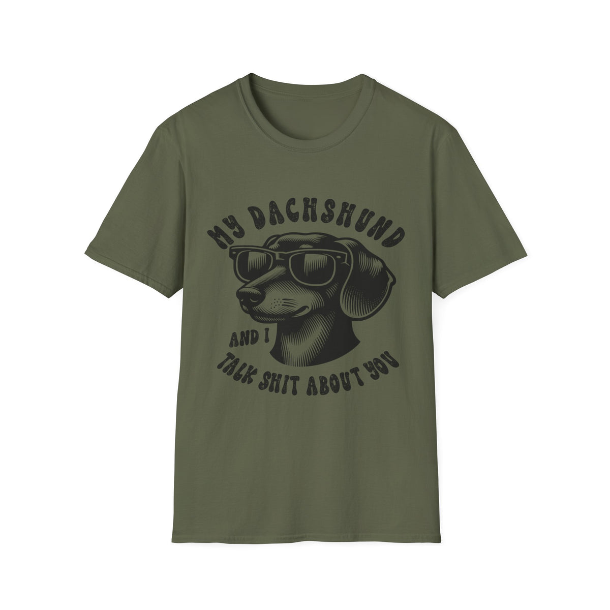 My Dachshund blk t-shirt