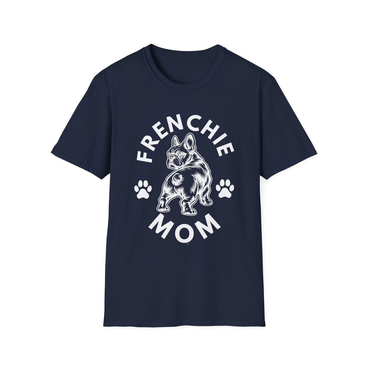 FRENCHIE MOM wht T SHIRT