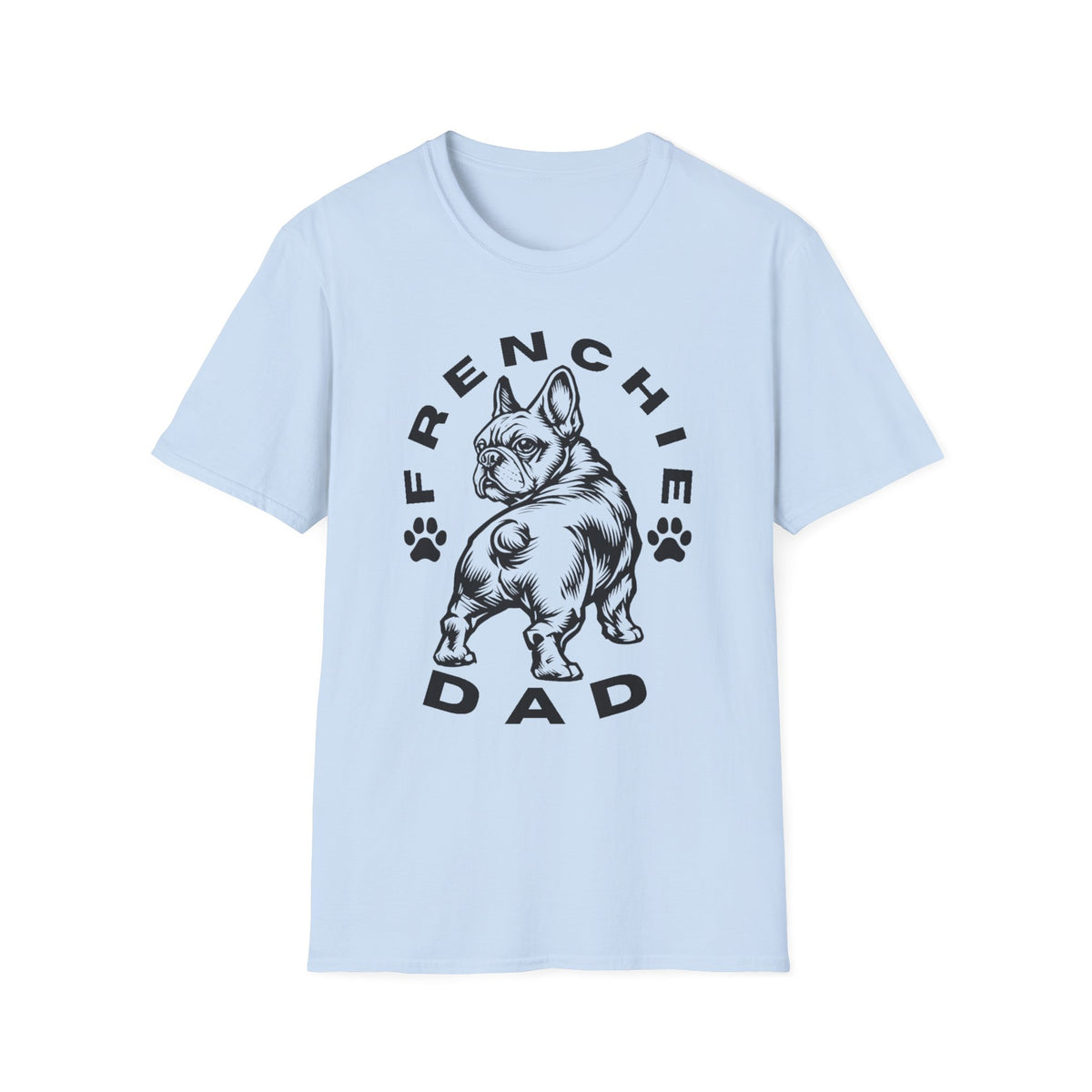 FRENCHIE DAD blk T SHIRT