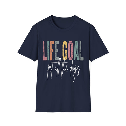Life Goal Pet All Dogs wht t-shirt