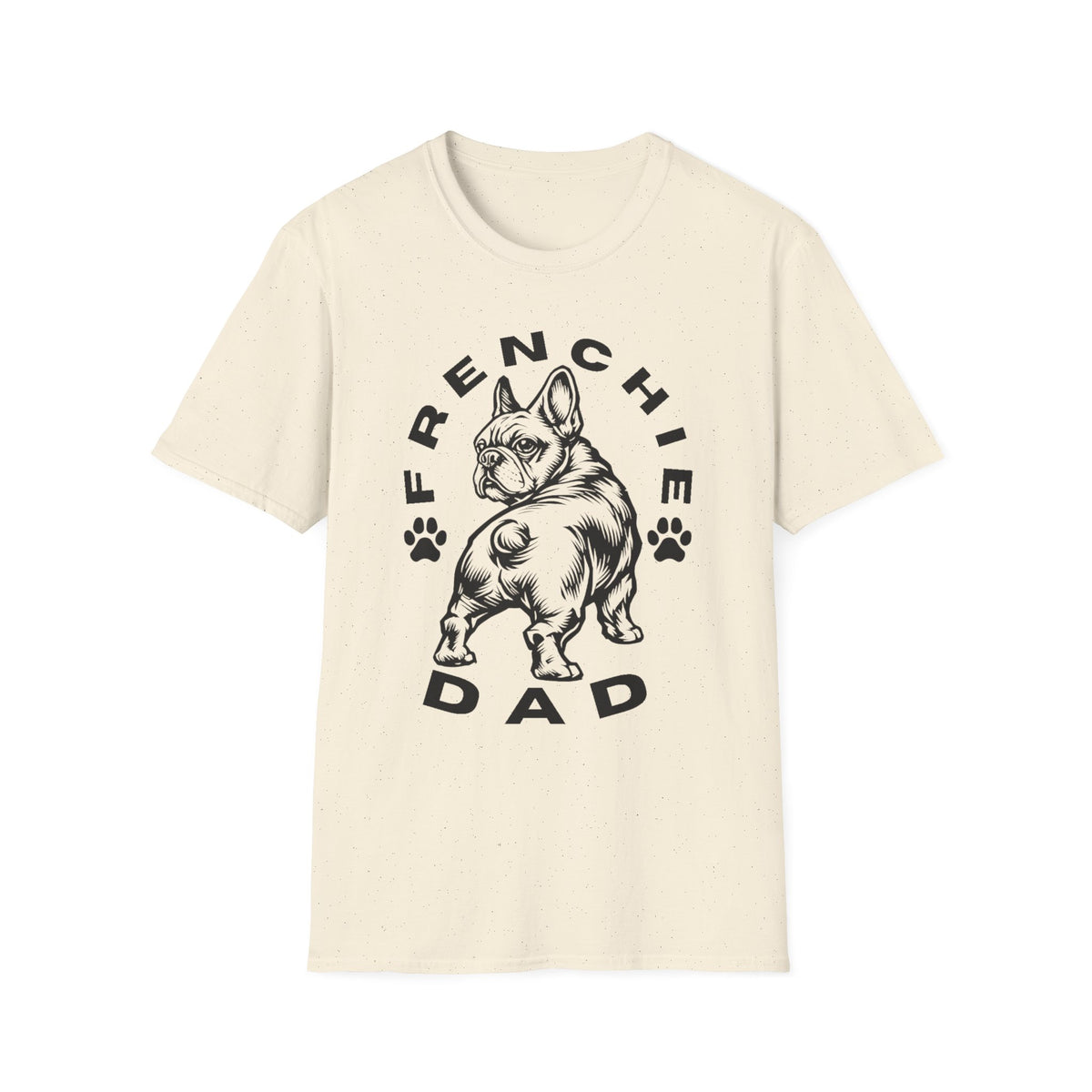 FRENCHIE DAD blk T SHIRT
