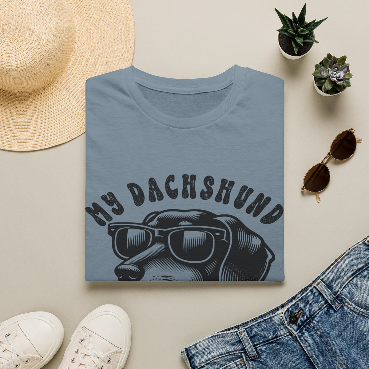 My Dachshund blk t-shirt