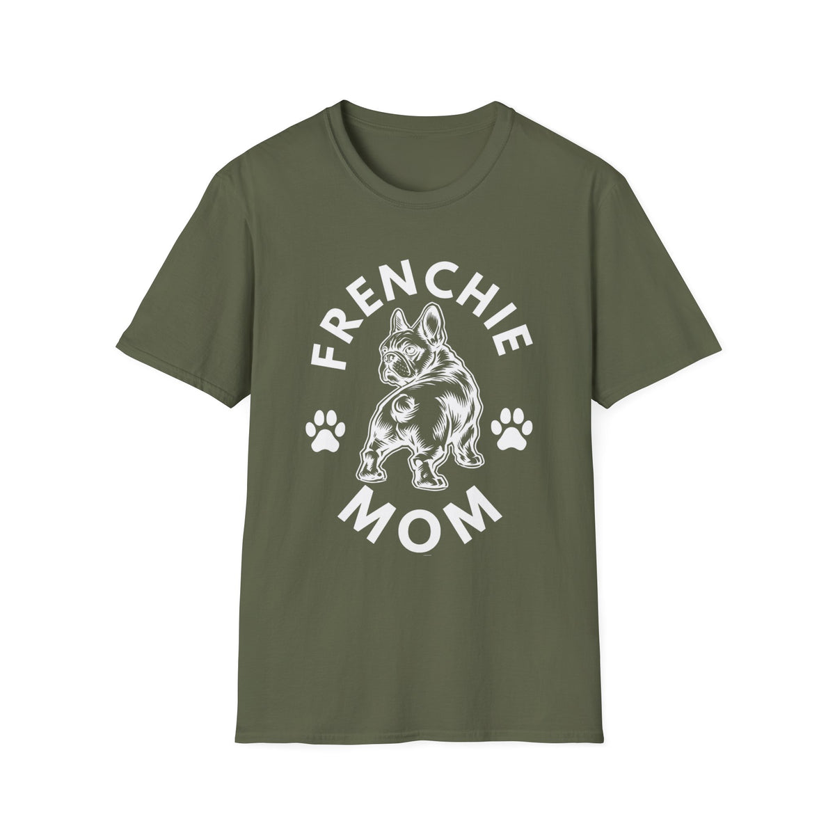 FRENCHIE MOM wht T SHIRT