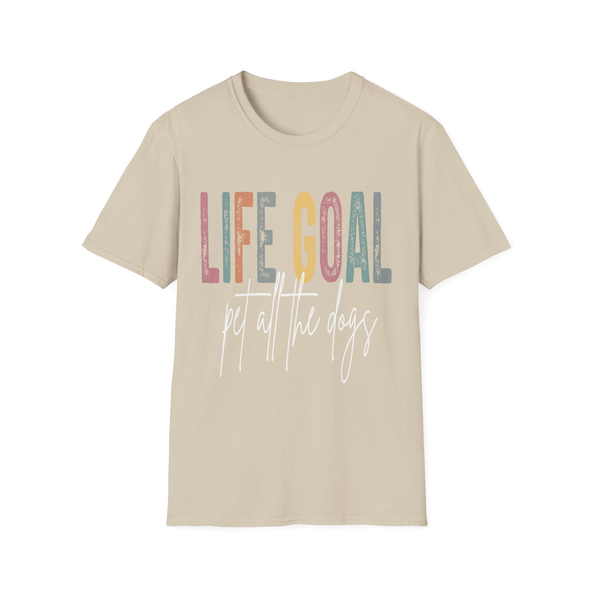 Life Goal Pet All Dogs wht t-shirt