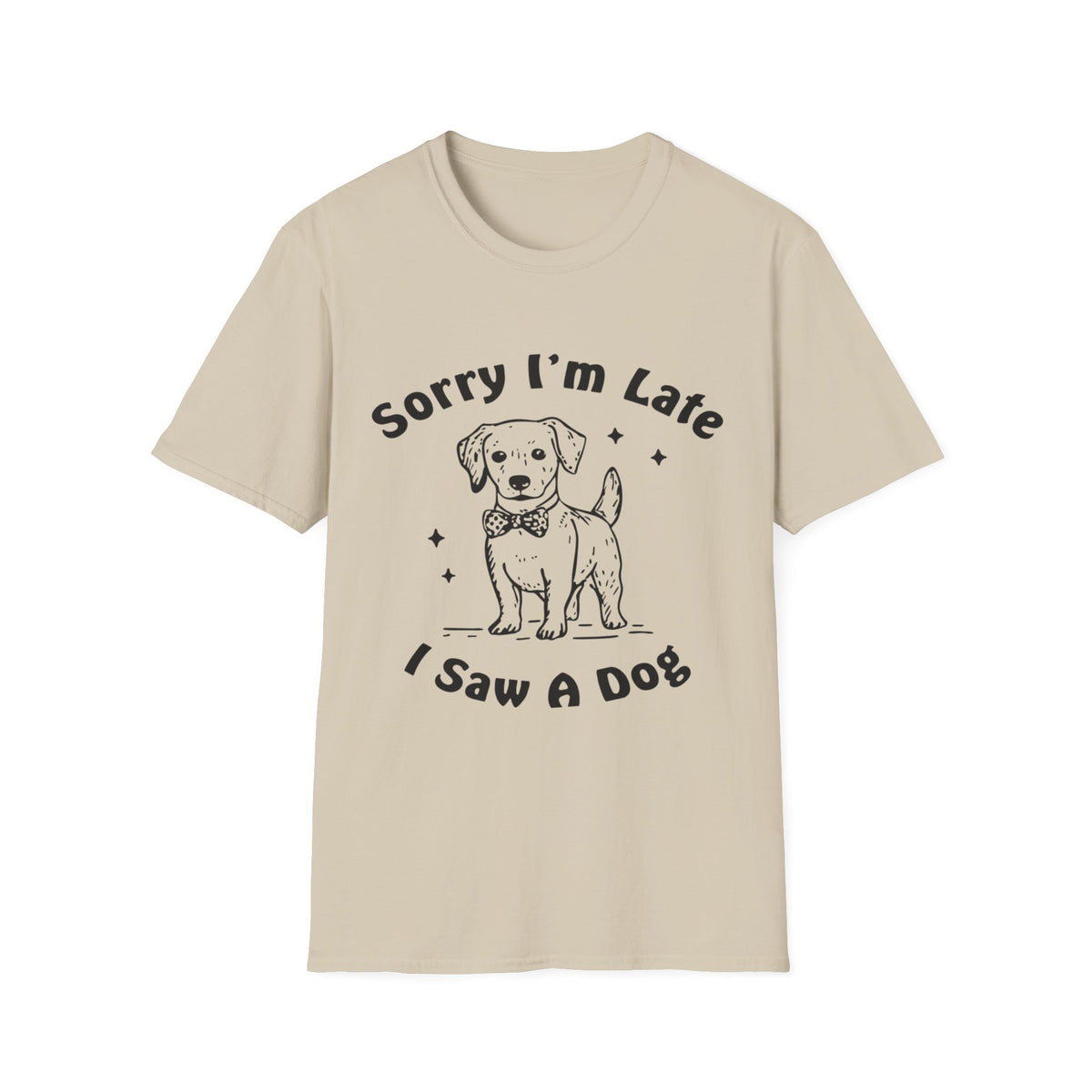 Sorry Im Late blk t-shirt