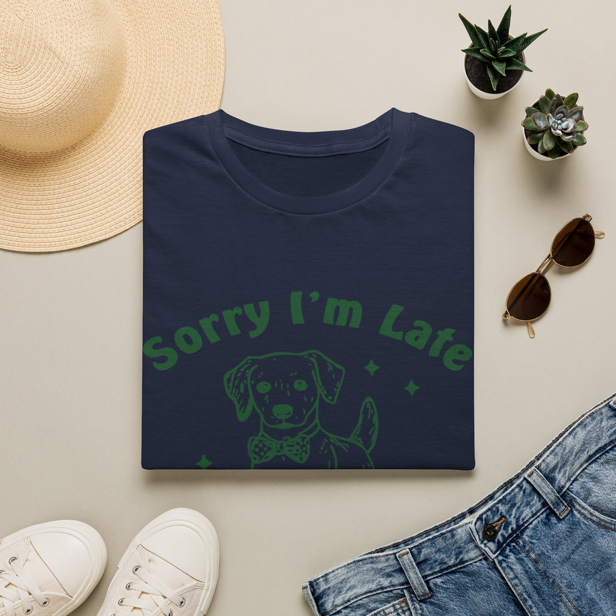 Sorry Im Late grn t-shirt
