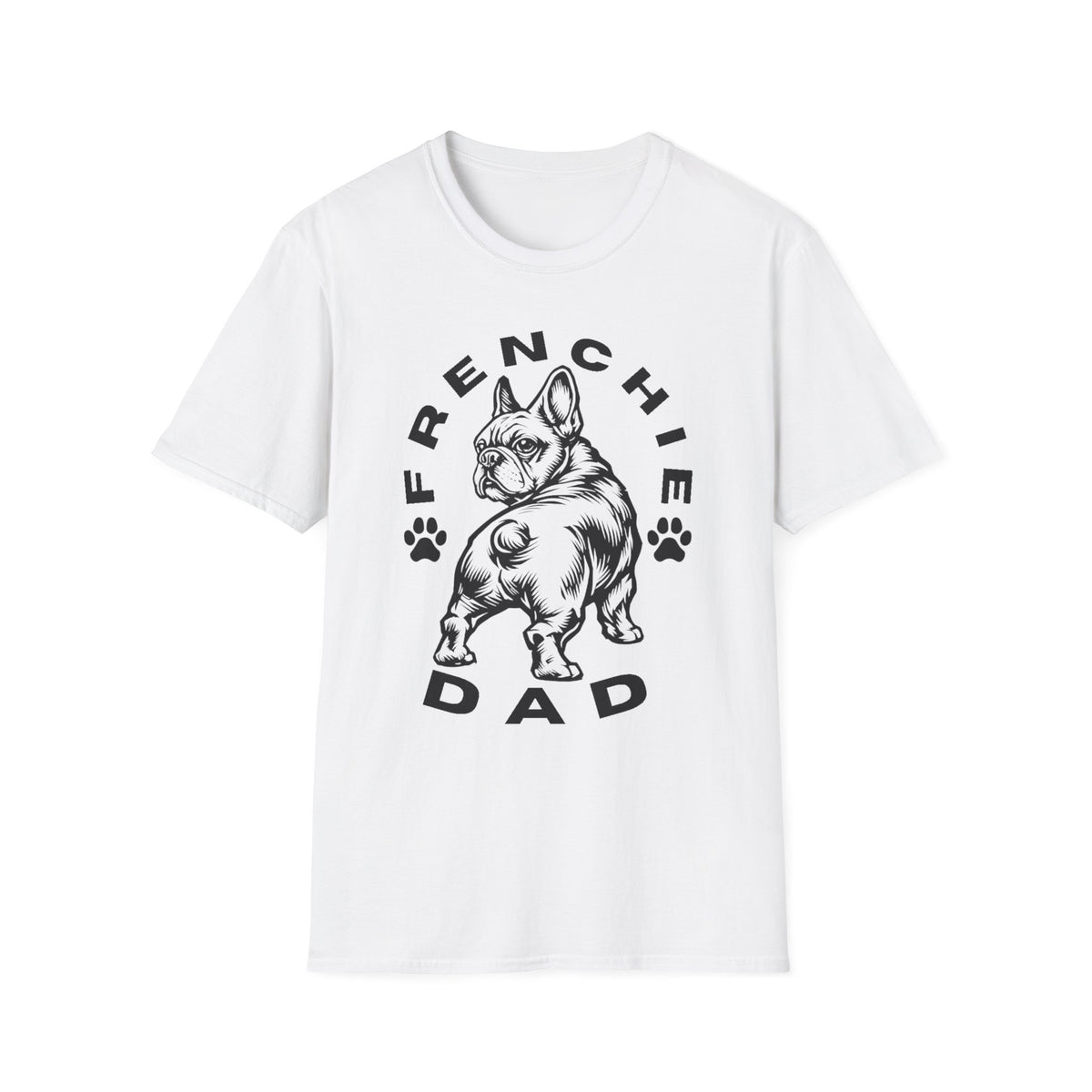 FRENCHIE DAD blk T SHIRT