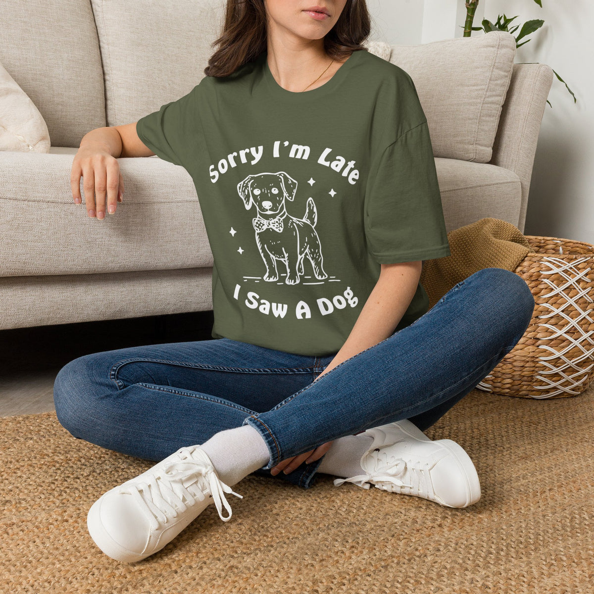 Sorry Im Late wht t-shirt