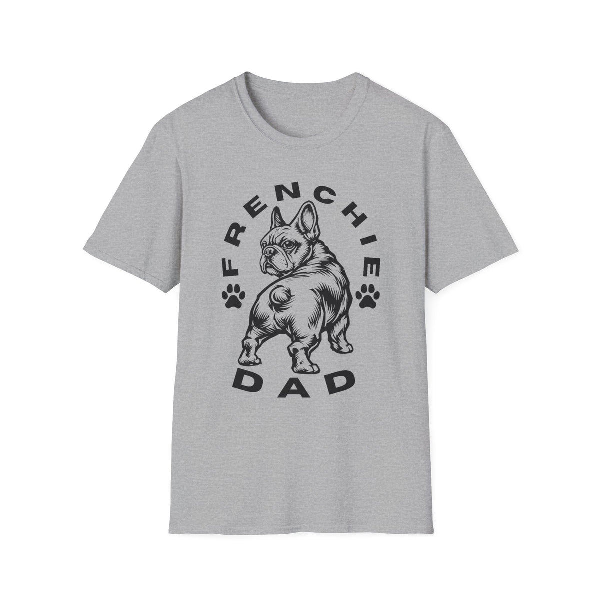FRENCHIE DAD blk T SHIRT