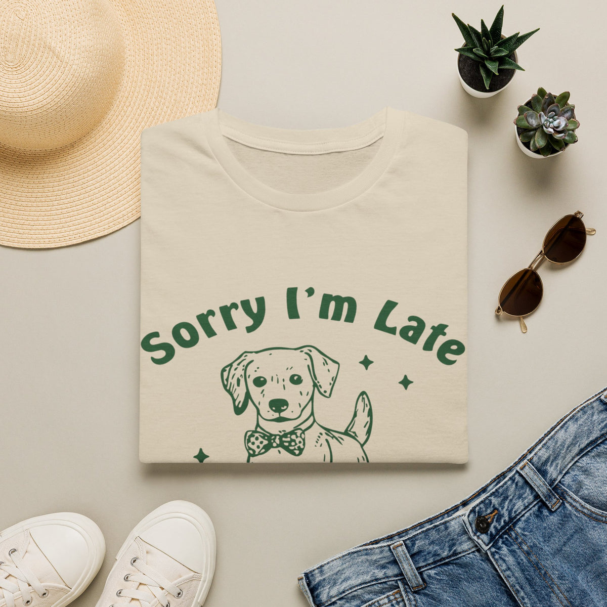 Sorry Im Late grn t-shirt