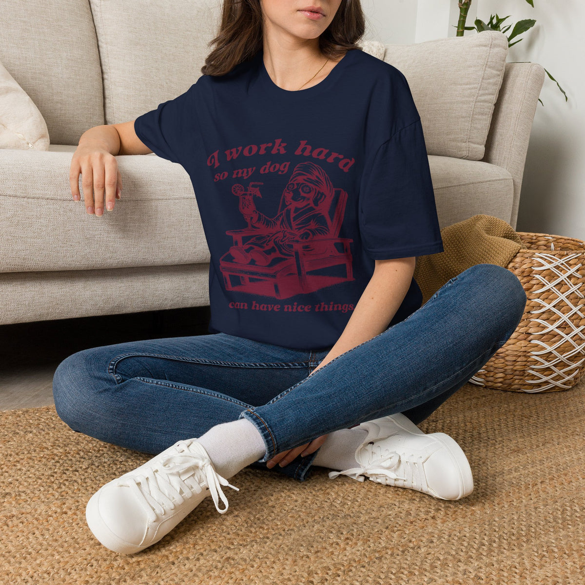I Work Hard brd t-shirt
