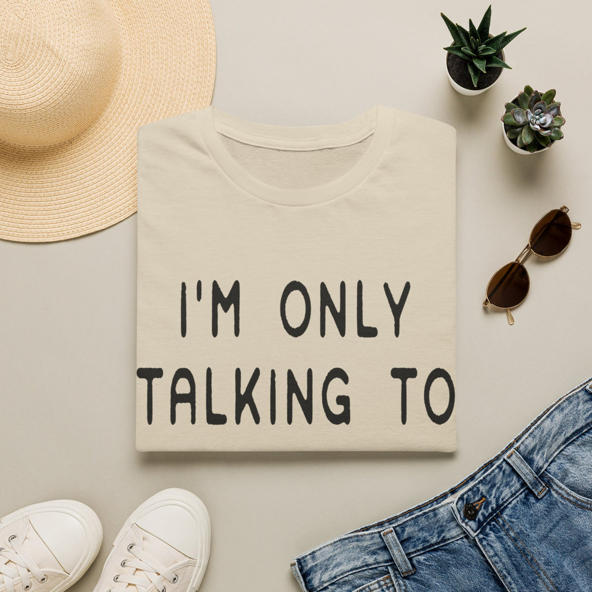 Talking to Dog Today blk t-shirt