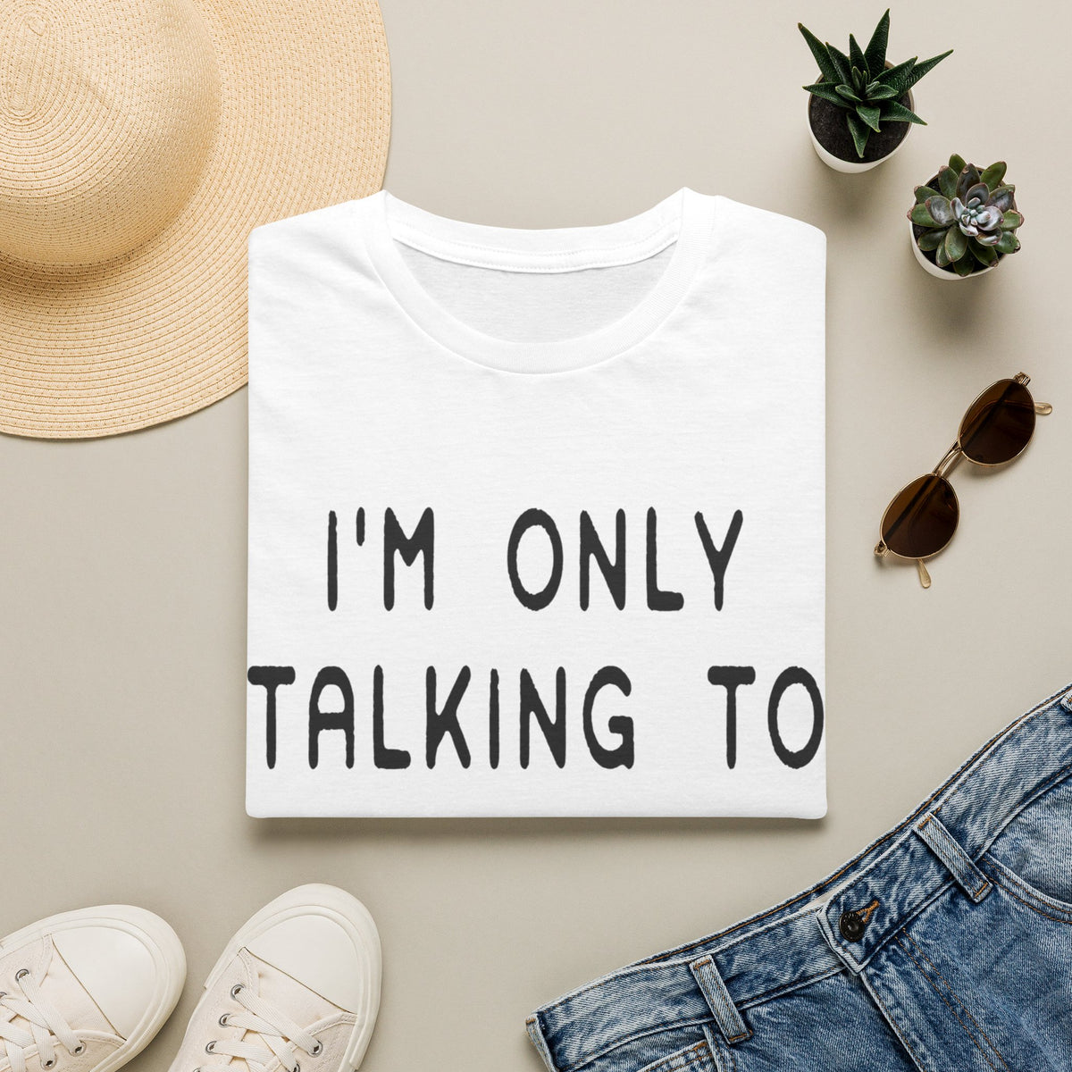 Talking to Dog Today blk t-shirt