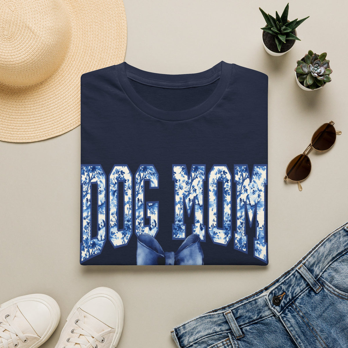 Dog Mom Chinoiserie t-shirt