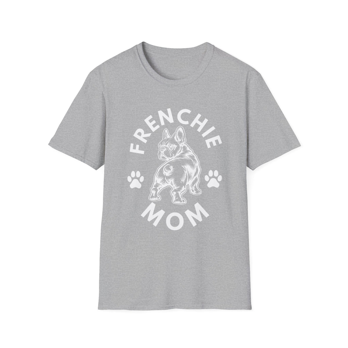 FRENCHIE MOM wht T SHIRT