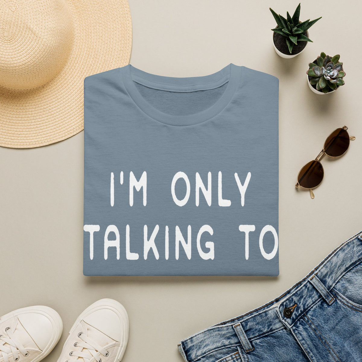 Talking to Dog Today wht t-shirt