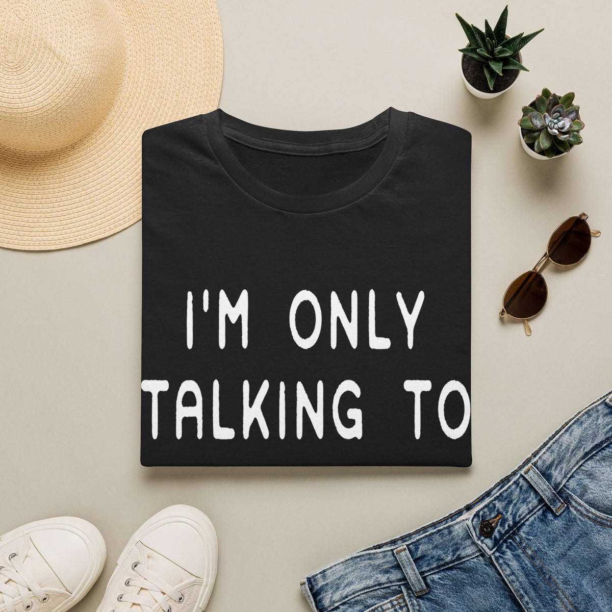 Talking to Dog Today wht t-shirt