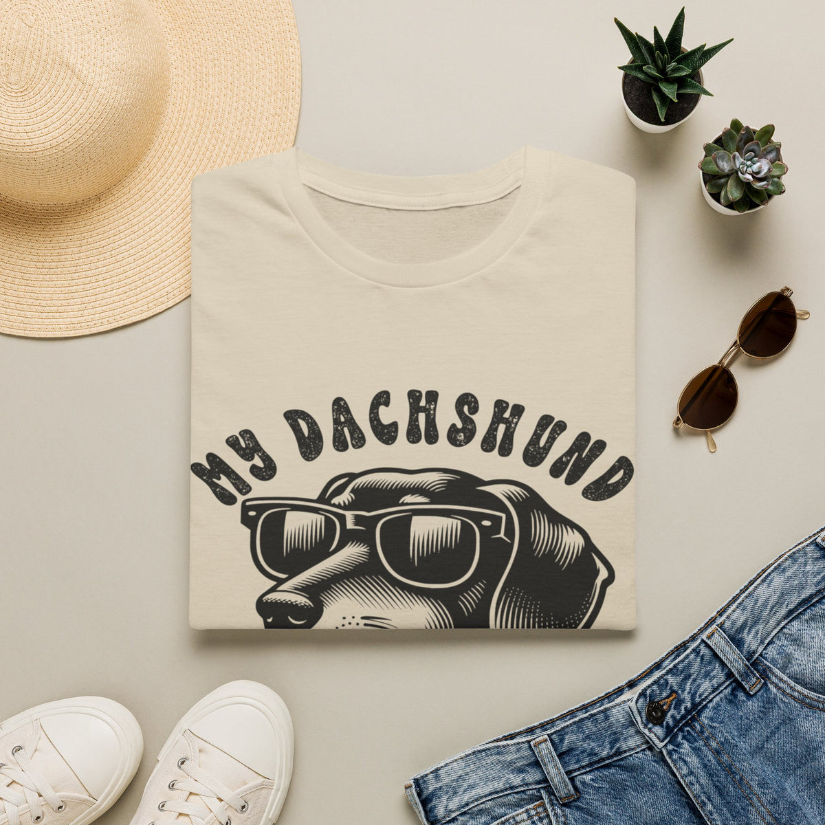 My Dachshund blk t-shirt