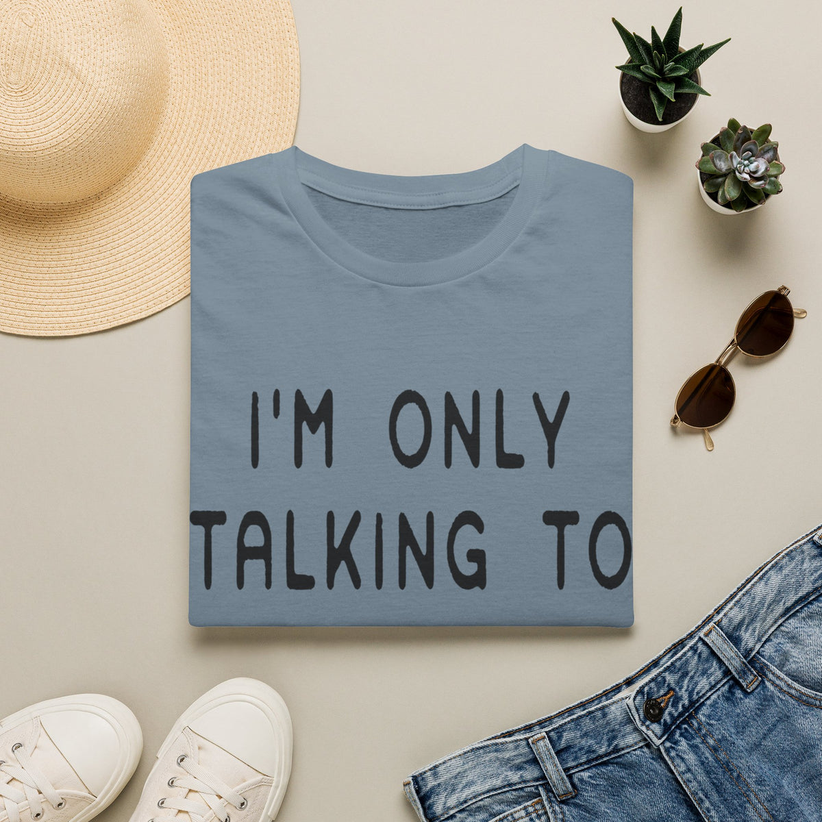Talking to Dog Today blk t-shirt